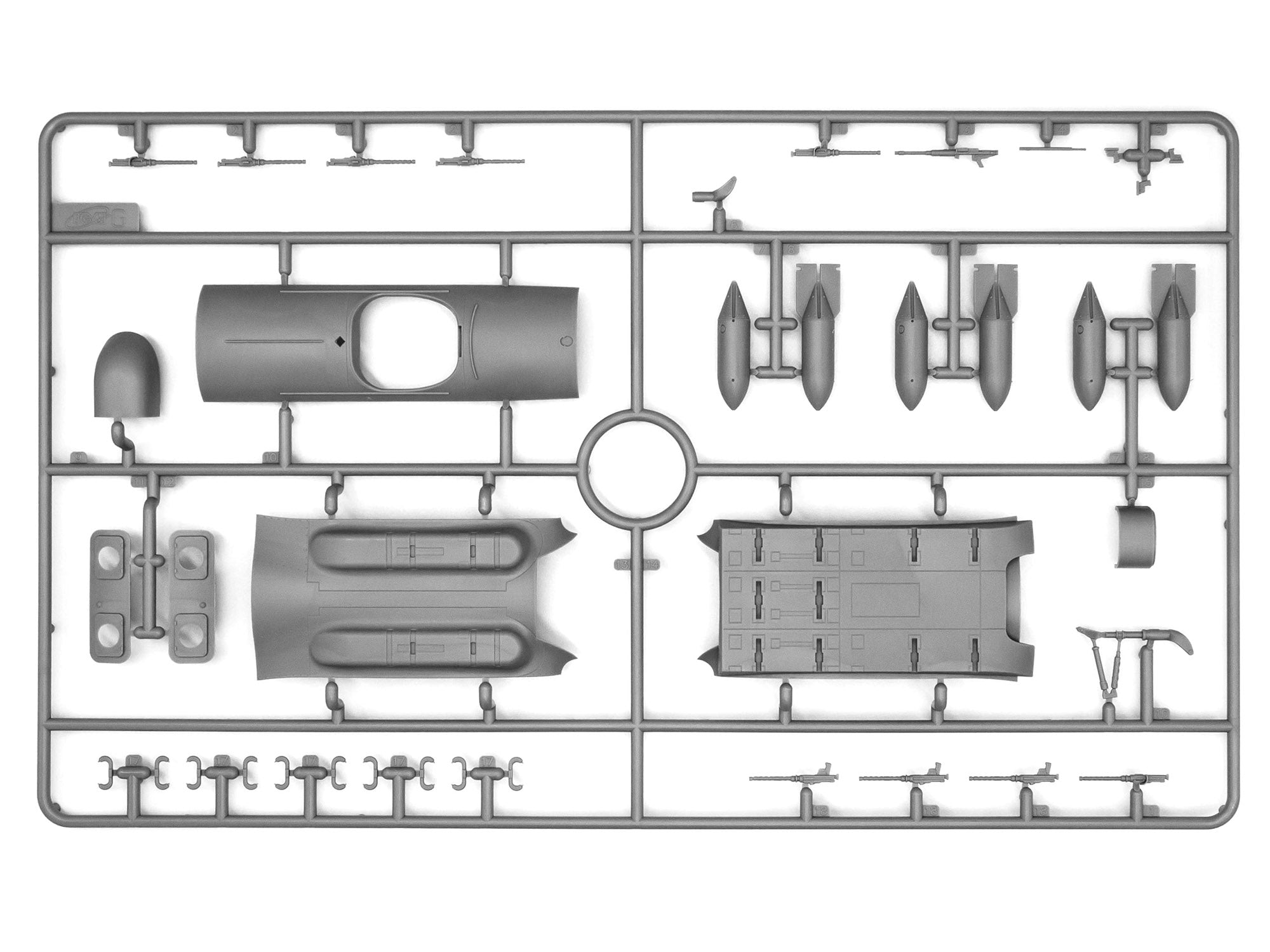 ICM 48263 Scale model aircraft 1:48 He 111H-16, WWII German bomber - kits models
