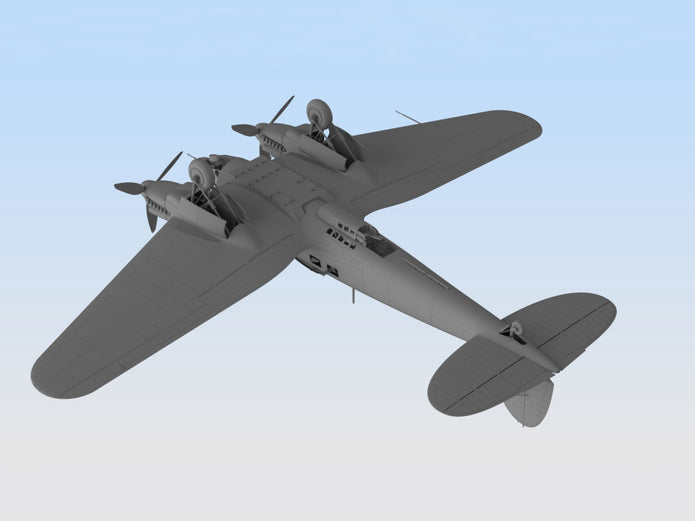 ICM 48263 Scale model aircraft 1:48 He 111H-16, WWII German bomber - kits models