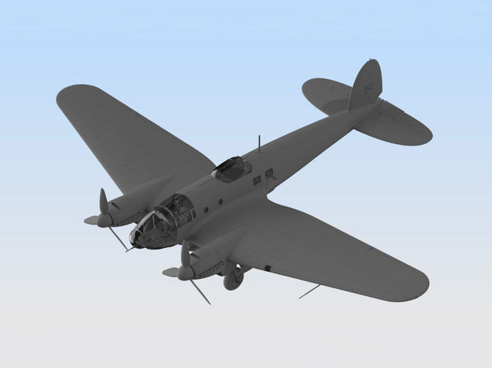 ICM 48263 Scale model aircraft 1:48 He 111H-16, WWII German bomber - kits models