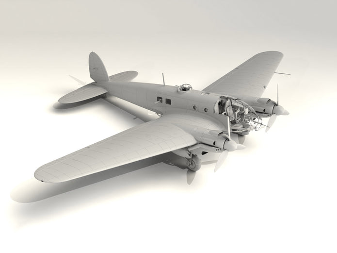 ICM 48264 Plastic model aircraft kit Scale 1:48 He 111H-20, WWII German Bomber