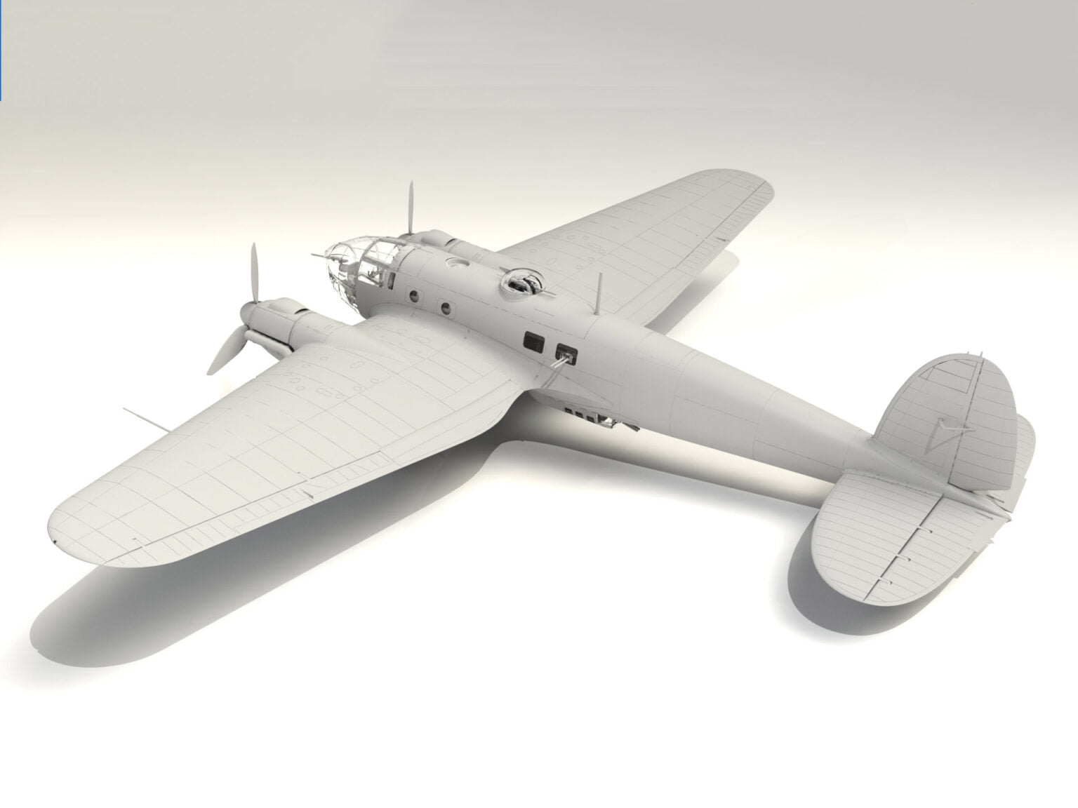 ICM 48264 Plastic model aircraft kit Scale 1:48 He 111H-20, WWII German Bomber