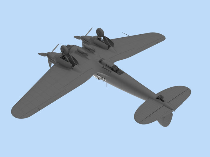ICM 48265 Plastic model kit Scale 1:48 He 111H-6 North Africa WWII German Bomber