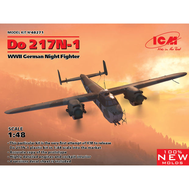 ICM 48271 Plastic model aircraft kit 1:48 Do 217N-1 WWII German Night Fighter