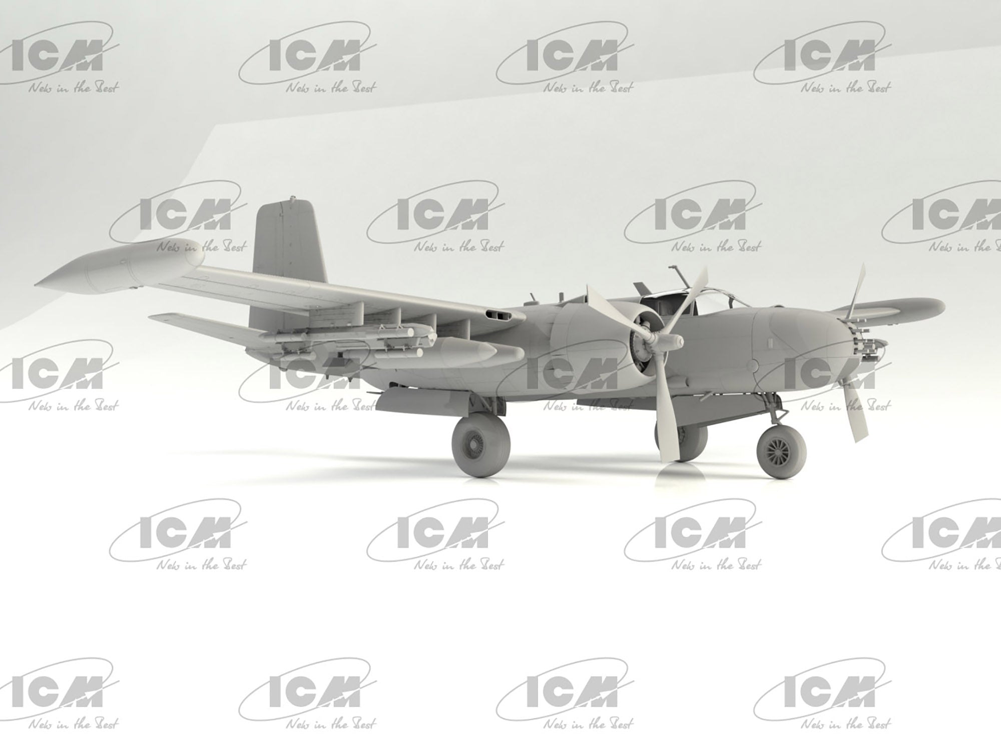 ICM 48279 Scale model aircraft kit 1:48 B-26K Counter Invader, USAF Vietnam War