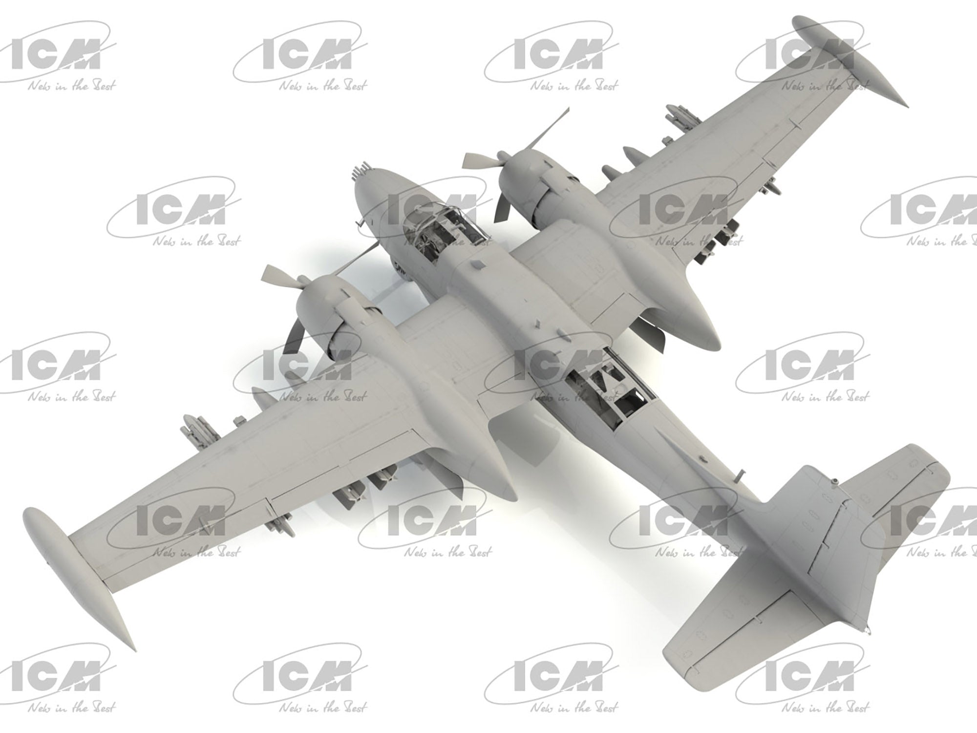 ICM 48279 Scale model aircraft kit 1:48 B-26K Counter Invader, USAF Vietnam War