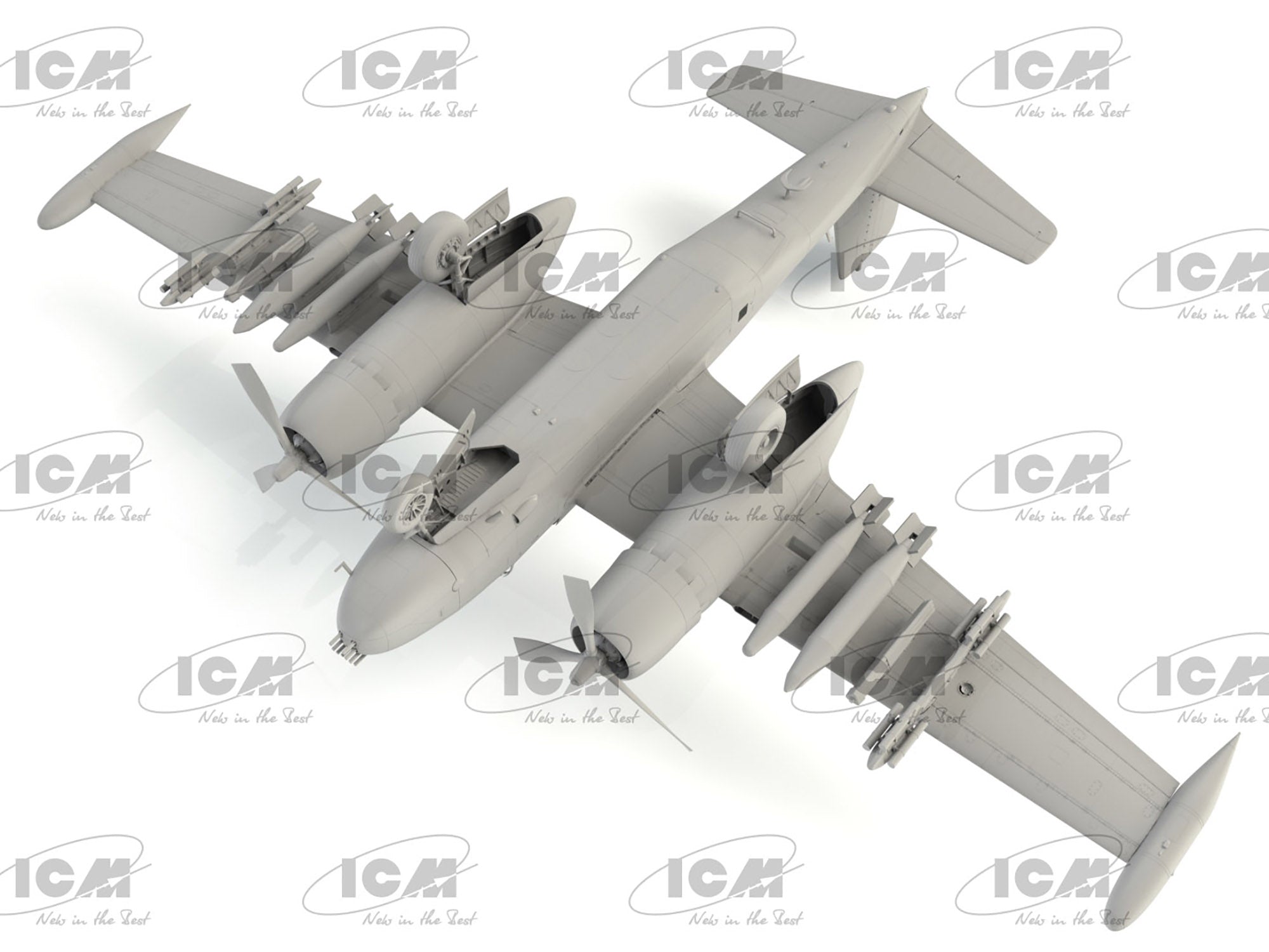 ICM 48279 Scale model aircraft kit 1:48 B-26K Counter Invader, USAF Vietnam War