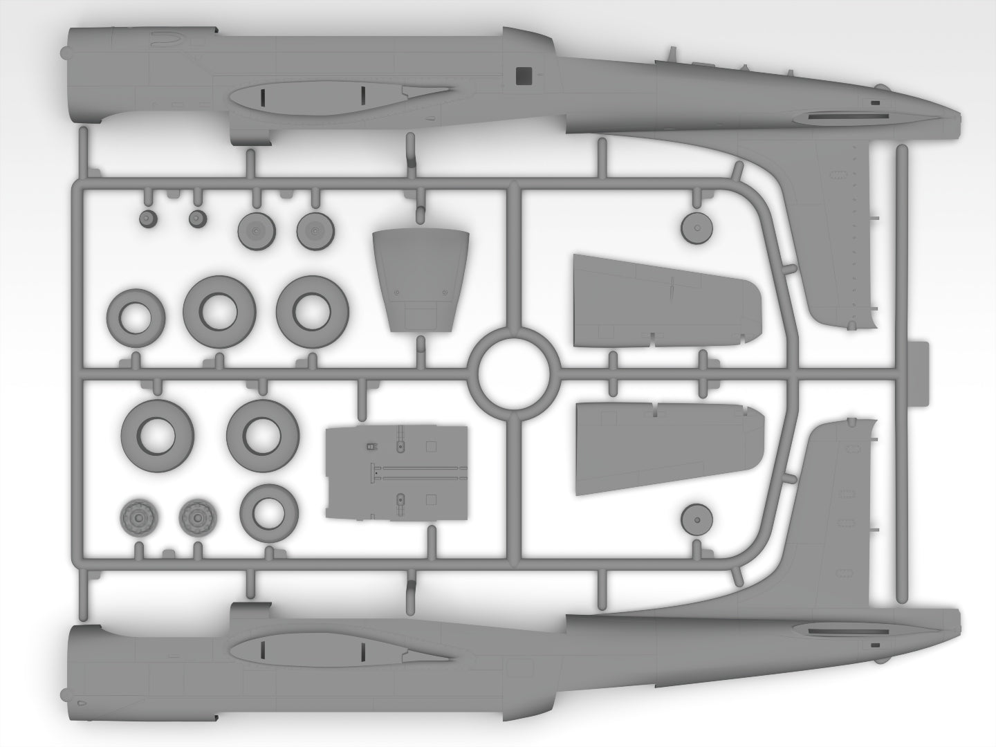 ICM 48280 model kit aircraft 1:48 B-26K with USAF Pilots & Ground Personnel