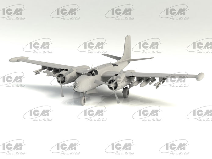 ICM 48280 model kit aircraft 1:48 B-26K with USAF Pilots & Ground Personnel
