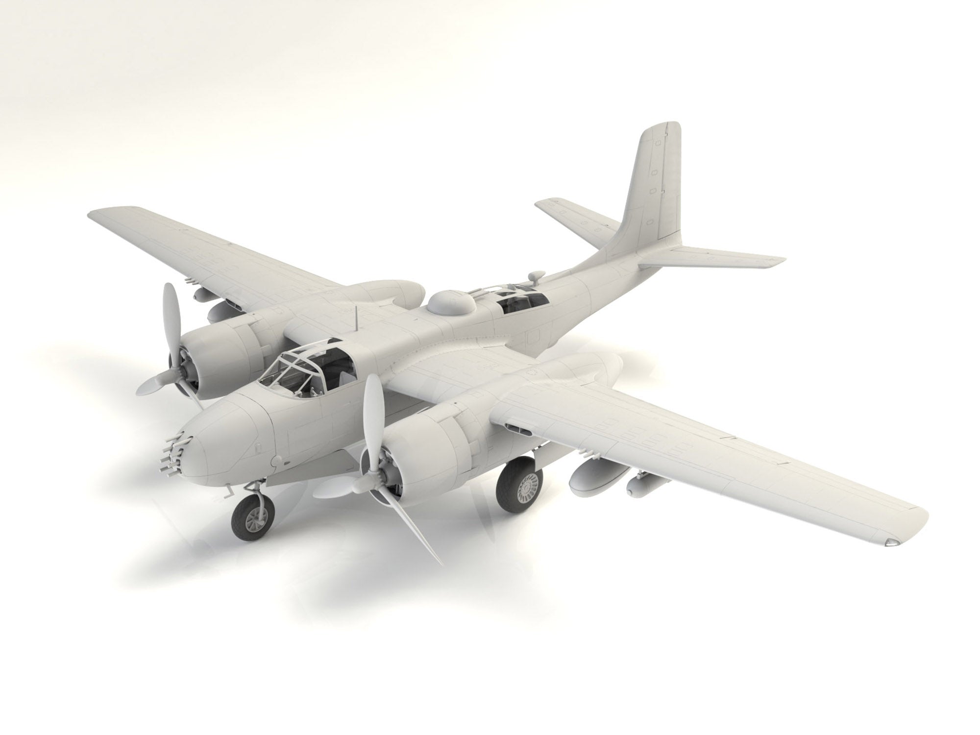 ICM 48281 Plastic model kit 1:48 B-26B-50 Invader, Korean War American bomber