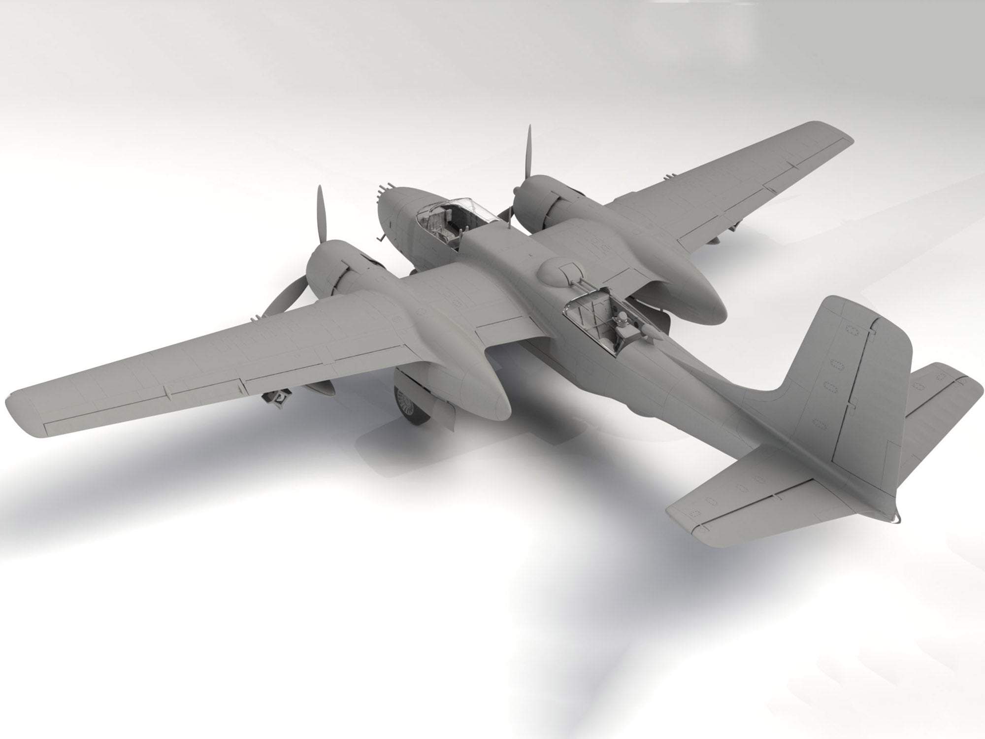 ICM 48281 Plastic model kit 1:48 B-26B-50 Invader, Korean War American bomber