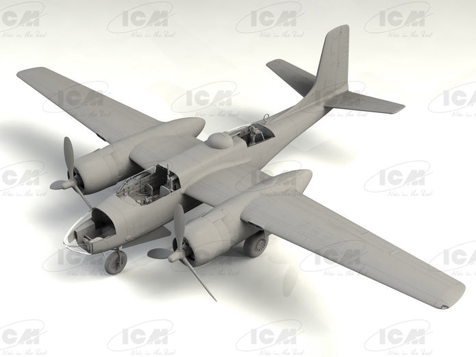 ICM 48283 Plastic aircraft model kit 1:48 A-26С-15 Invader WWII American bomber