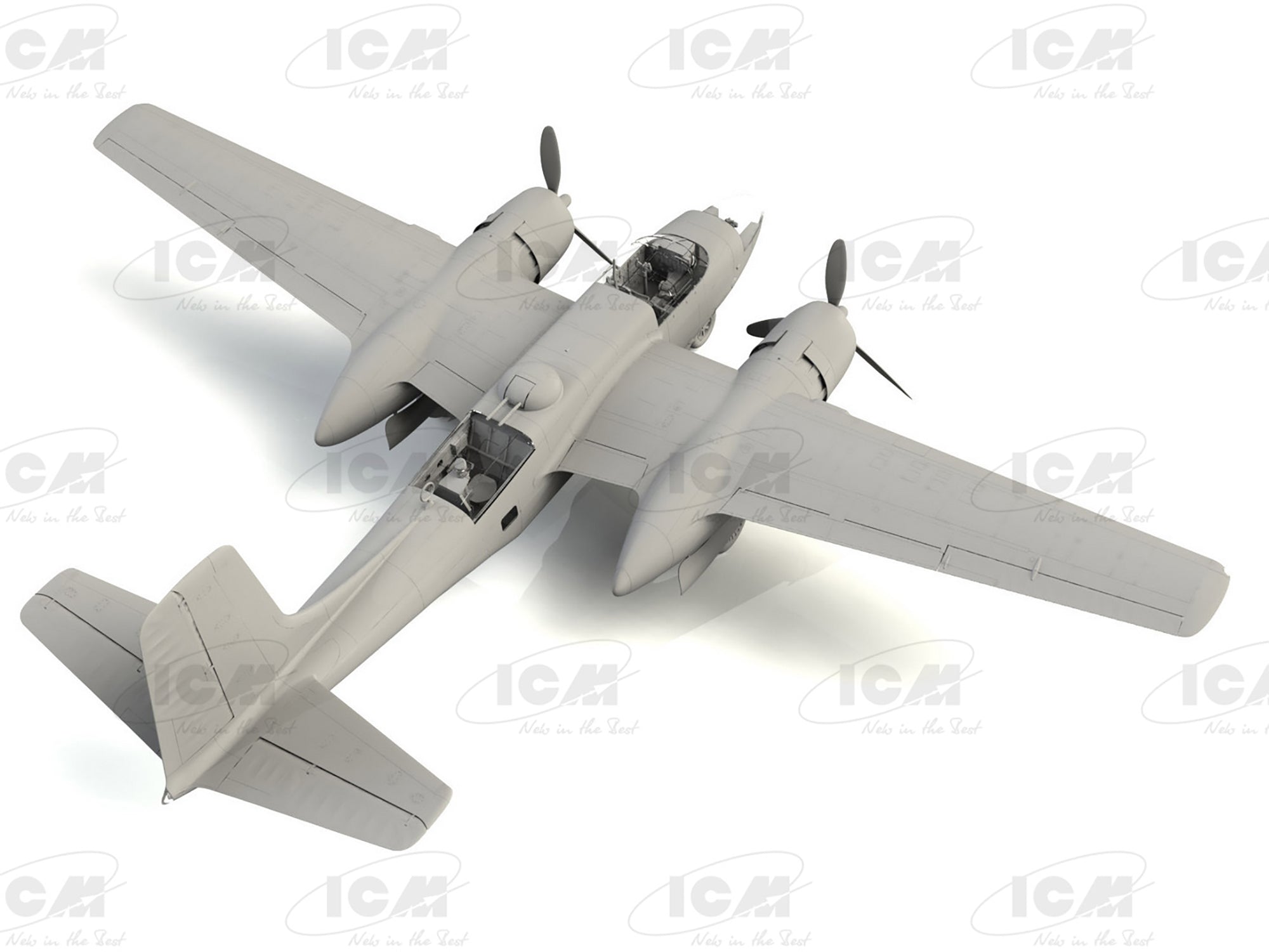 ICM 48283 Plastic aircraft model kit 1:48 A-26С-15 Invader WWII American bomber
