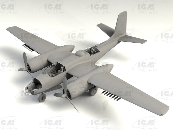 ICM 48284 Scale aircraft model 1:48 B-26С-50 Invader American Bomber Korean War