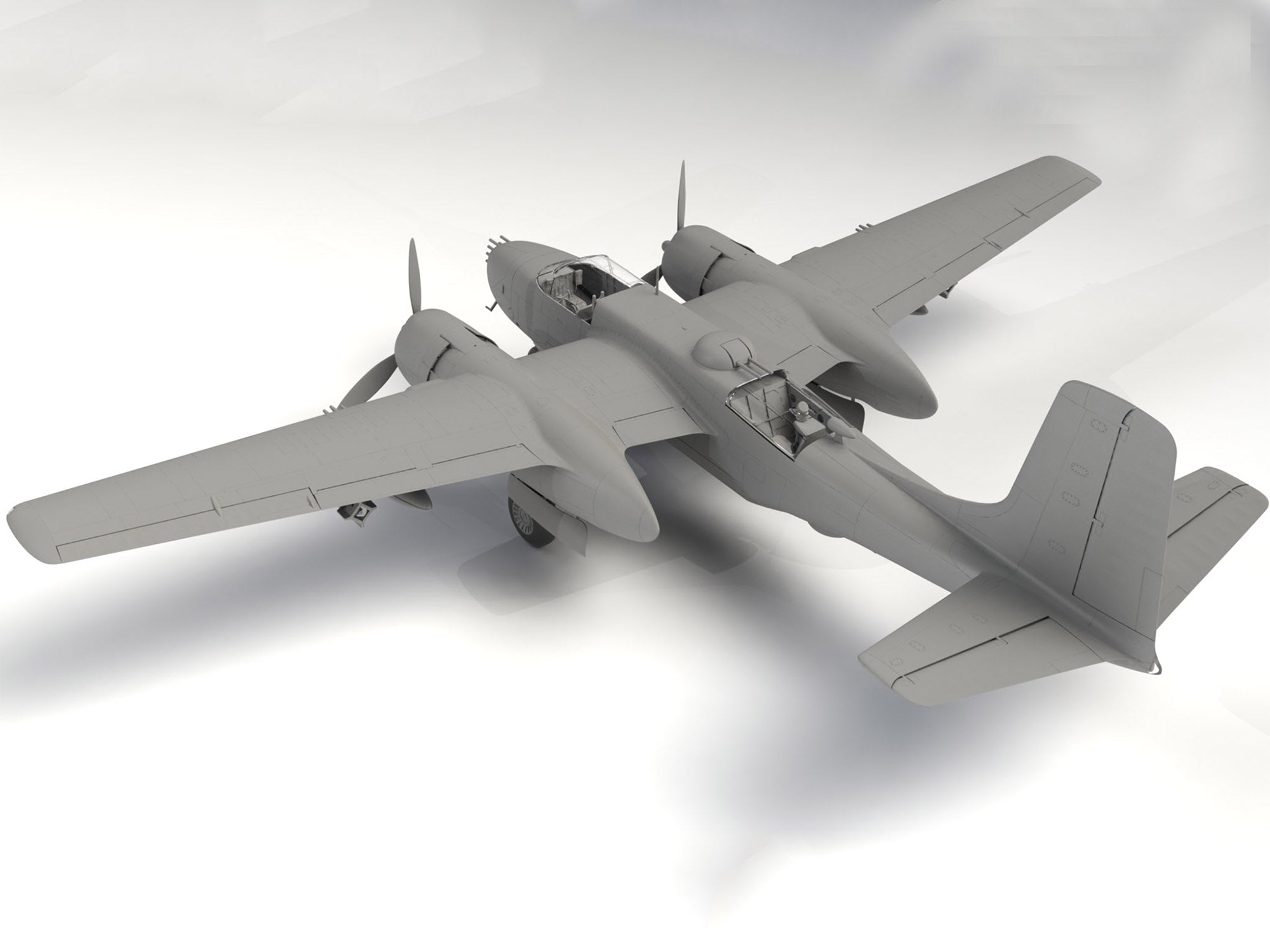 ICM 48285 Scale aircraft kit 1:48 A-26В Pacific War Theater,WWII American Bomber