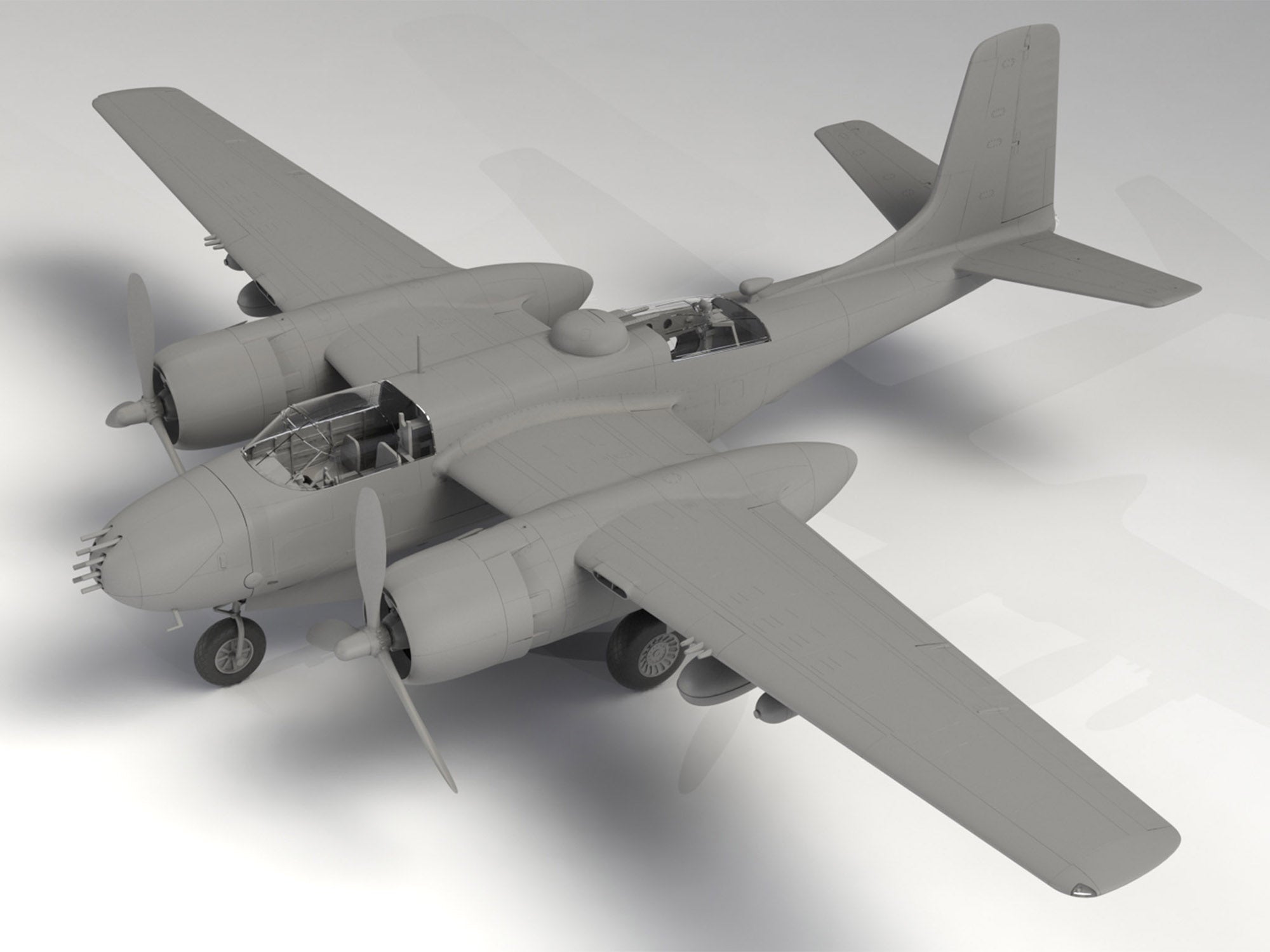ICM 48285 Scale aircraft kit 1:48 A-26В Pacific War Theater,WWII American Bomber