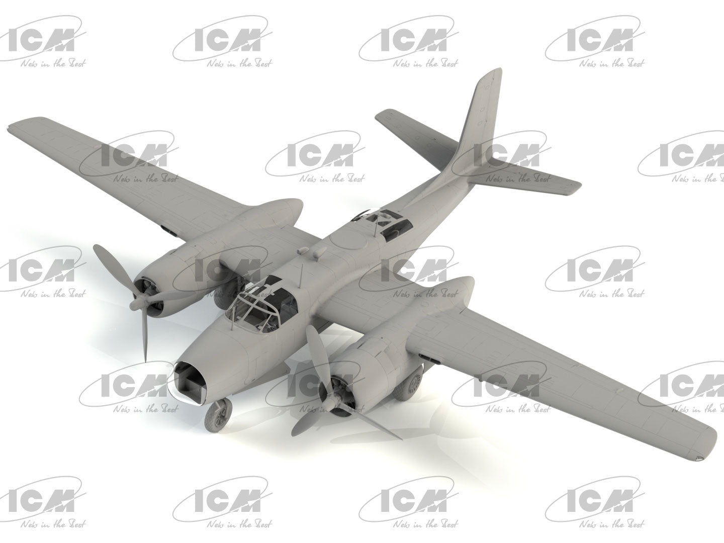ICM 48287 Plastic model kit aircraft 1:48 Jig Dog JD-1D Invader US Navy aircraft