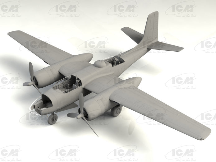 ICM 48288 model aircraft 1:48 A-26С-15 Invader with pilots and ground personnel
