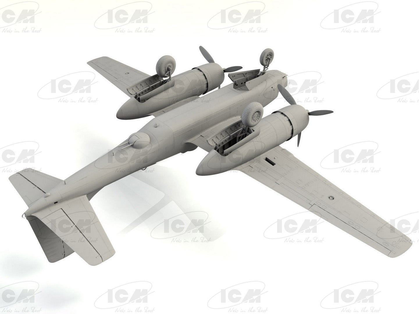 ICM 48288 model aircraft 1:48 A-26С-15 Invader with pilots and ground personnel