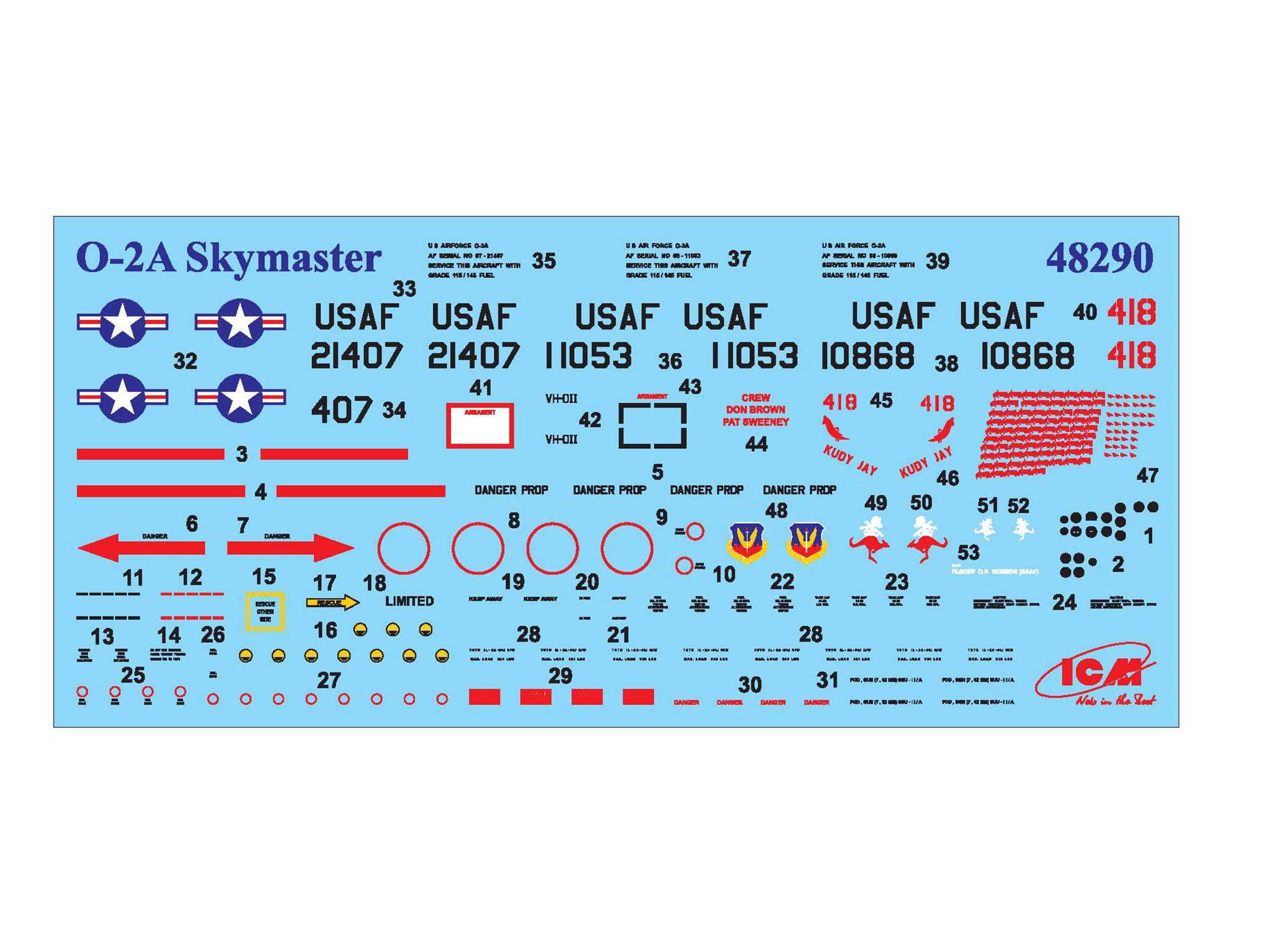 ICM 48290 Scale model aircraft 1:48 Cessna O2A Skymaster American Reconnaissance