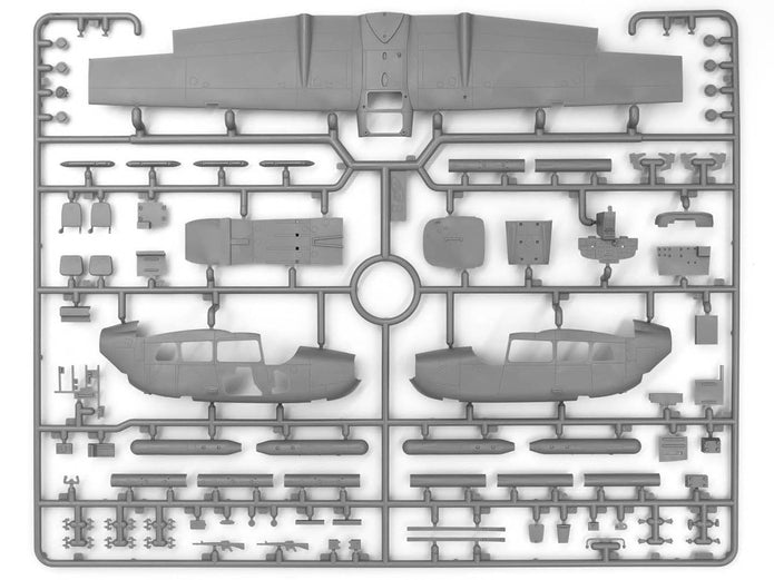 ICM 48292 Plastic model aircraft 1:48 O-2A (late production), USAF Observation