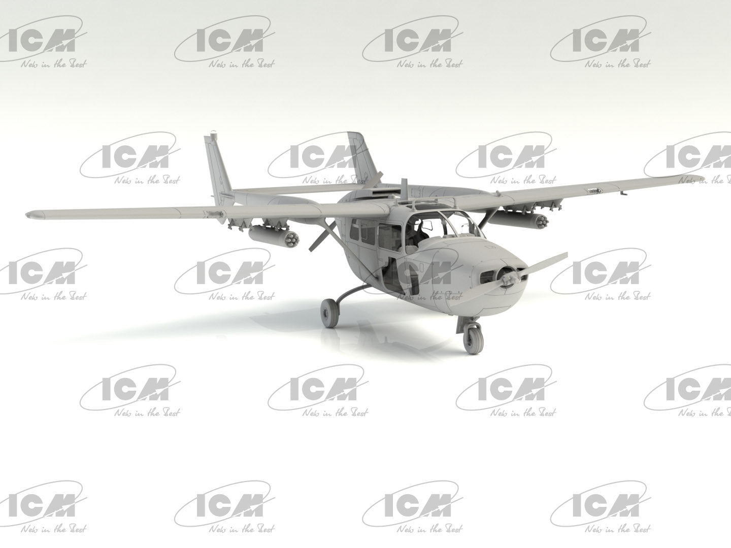 ICM 48292 Plastic model aircraft 1:48 O-2A (late production), USAF Observation