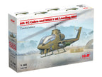 AH-1G Cobra and M8A1 US Landing Mat Scale 1:48 ICM48298 Plastic Model Helicopter Kit