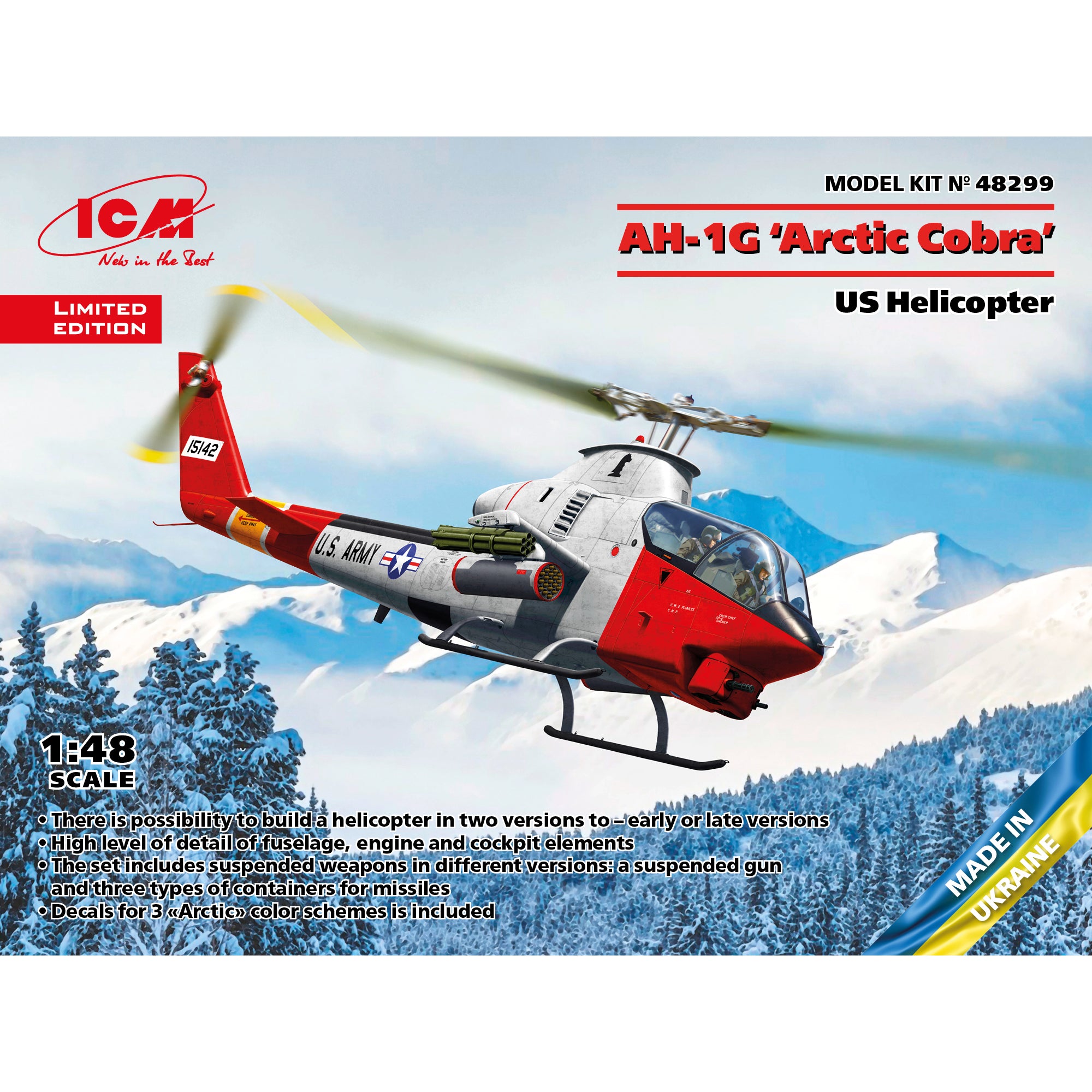 ICM 48299 Plastic model kit Scale 1:48 AH-1G 