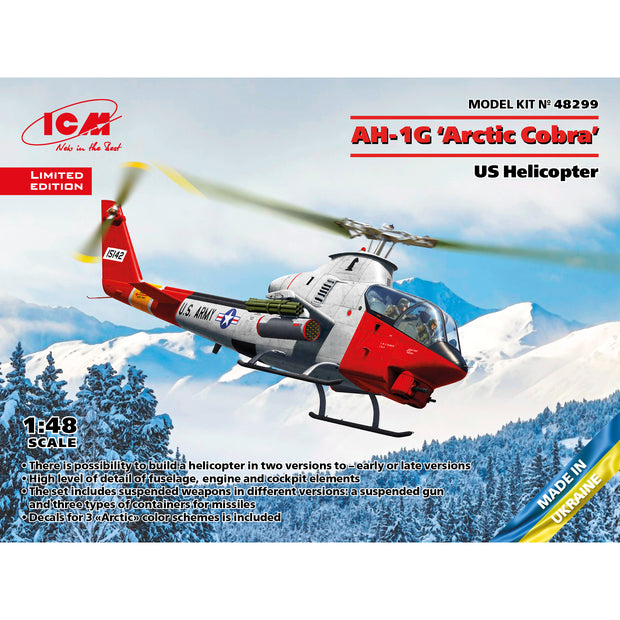 ICM 48299 Plastic model kit Scale 1:48 AH-1G ""Arctic Cobra"", US helicopter