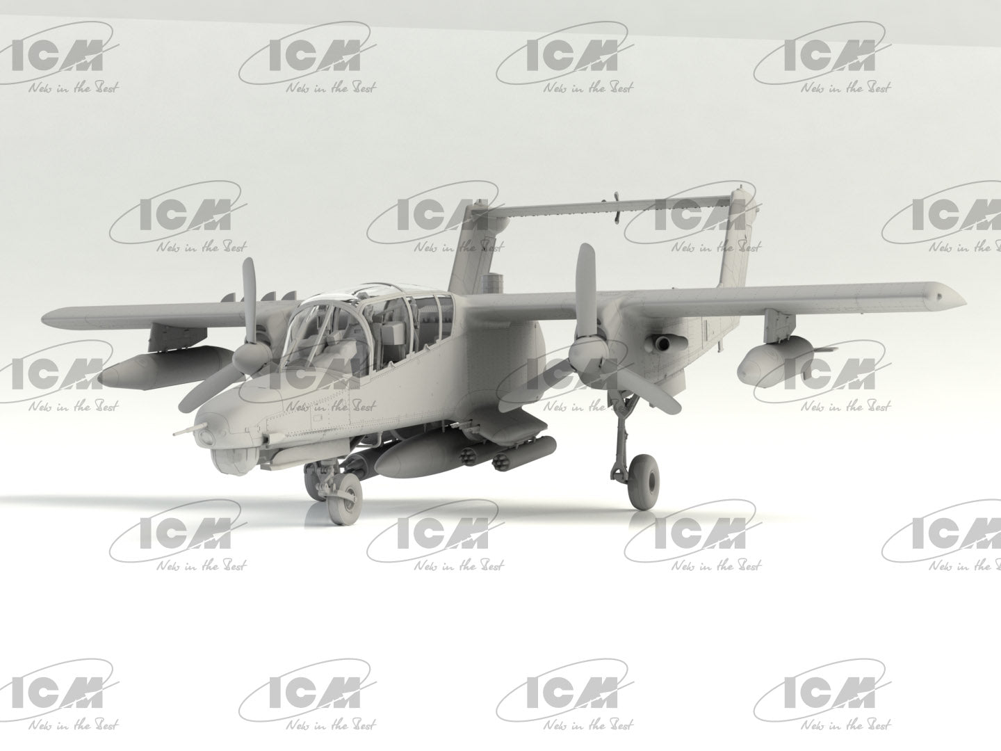ICM 48301 model aircraft kit 1:48 OV-10D+ Bronco Light attack and observation