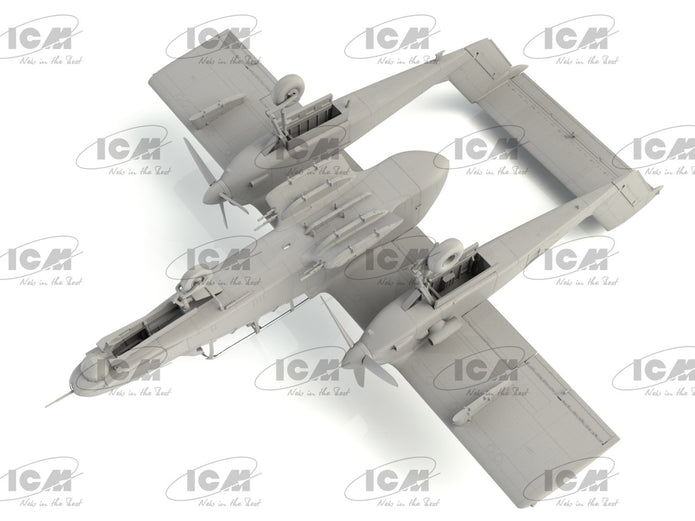 ICM 48301 model aircraft kit 1:48 OV-10D+ Bronco Light attack and observation
