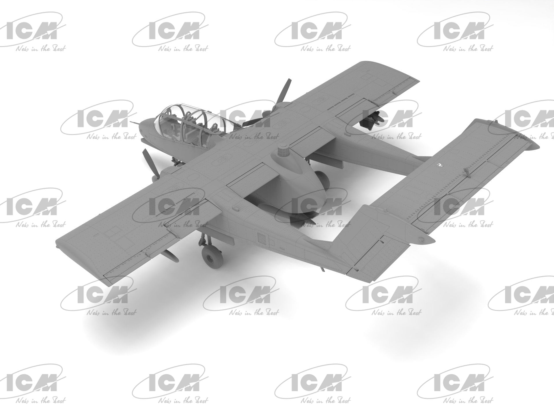 ICM 48302 kit 1:48 Desert Storm 1991 American aircrafts OV10A + OV10D+2kits box