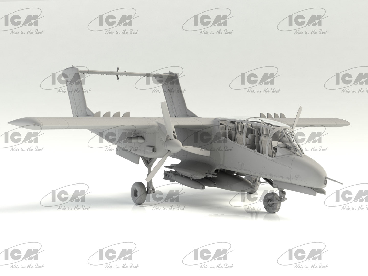 ICM 48304 Plastic model kit aircraft Scale 1:48 Bronco OV10A US Navy kits models