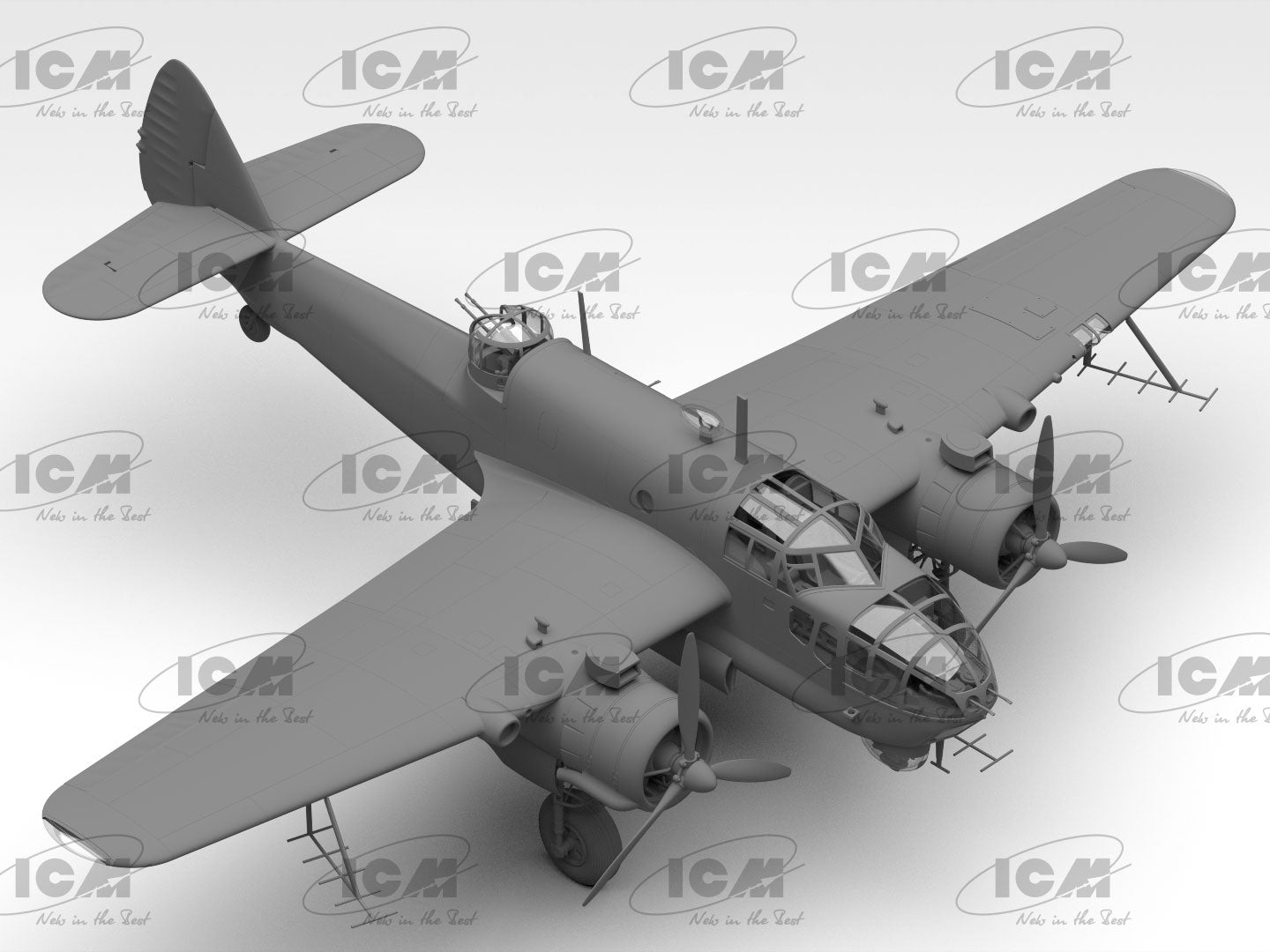 ICM 48311 Plastic model kit aircraft 1:48 Bristol Beaufort Mk.IA tropical filter