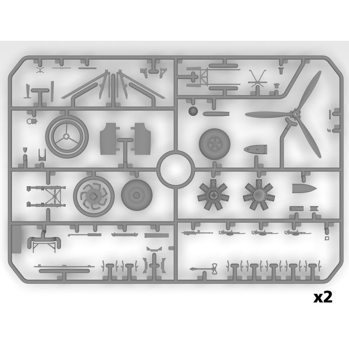 Bristol Beaufort Mk.I. Bombing raid Plastic Model Kit Aircraft 1:48 ICM 48314