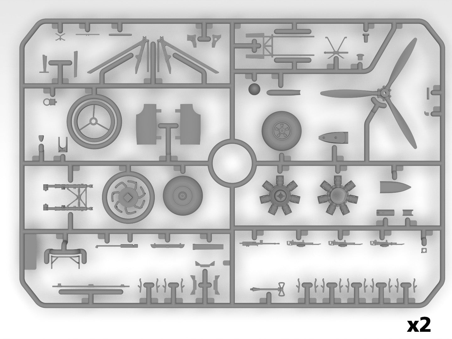 Bristol Beaufort Mk.IA WWII British torpedo bomber Scale 1:48 ICM48315 Plastic Model Aircraft Kit