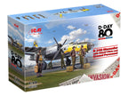 B-26B Marauder with USAAF Pilots and Ground Personnel Plastic Model Kit Scale 1:48 ICM 48322