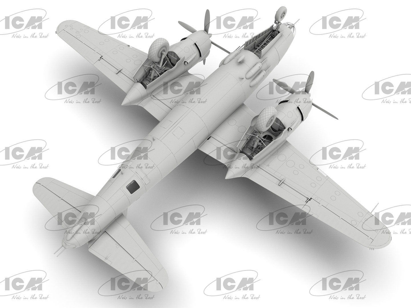 B-26G Marauder
WWII American/French Bomber Scale 1:48 ICM48323 Plastic Model Aircraft Kit