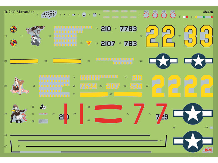 Conquerors of Europe’s Sky Scale 1:48 ICM48324 Plastic Model Aircraft Kit
