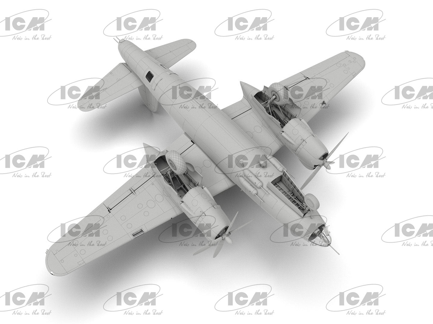 B-26F Marauder WWII American Bomber Scale 1:48 ICM48325 Plastic Model Aircraft Kit