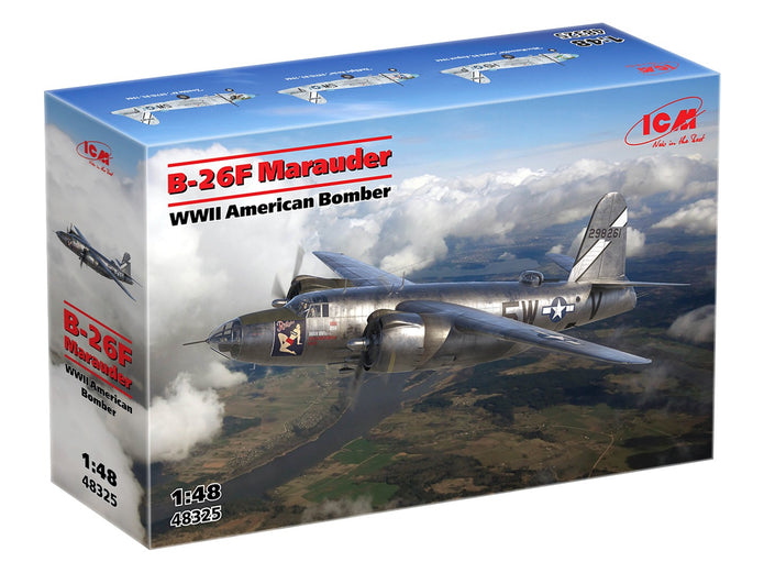 B-26F Marauder WWII American Bomber Scale 1:48 ICM48325 Plastic Model Aircraft Kit