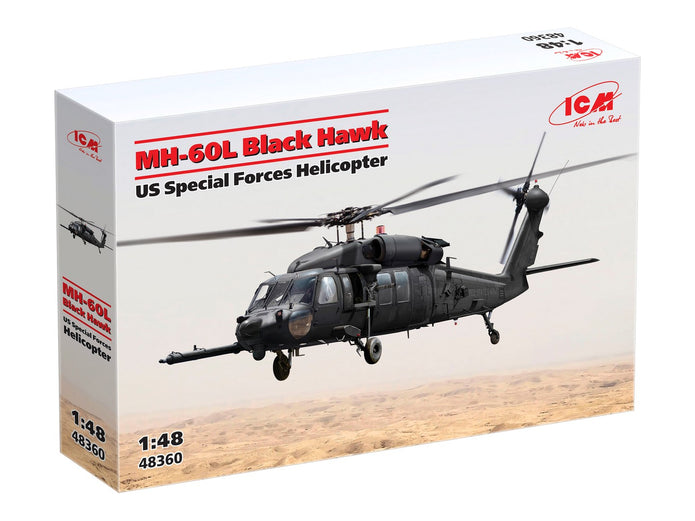 MH-60L Black Hawk
US Special Forces Helicopter Scale 1:48 ICM48360 Plastic Model Helicopter Kit