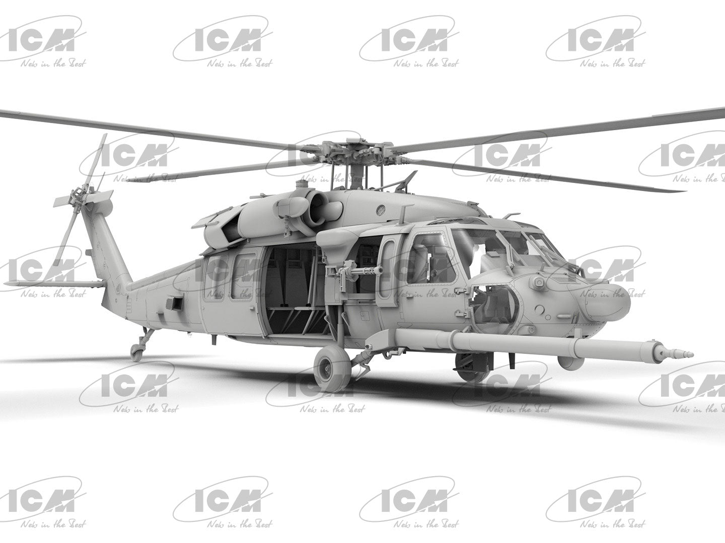 MH-60L Black Hawk
US Special Forces Helicopter Scale 1:48 ICM48360 Plastic Model Helicopter Kit