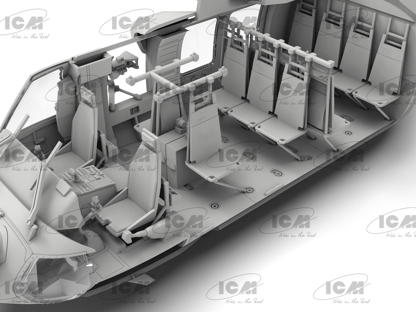 MH-60L Black Hawk
US Special Forces Helicopter Scale 1:48 ICM48360 Plastic Model Helicopter Kit