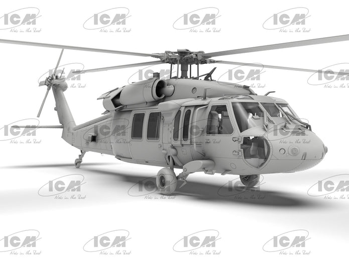 UH-60A Black Hawk
US Military Transport Helicopter Scale 1:48 ICM48361 Plastic Model Helicopter Kit