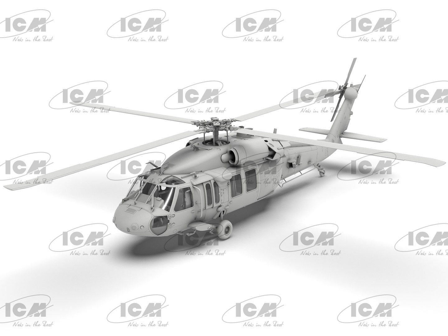 UH-60A Black Hawk
US Military Transport Helicopter Scale 1:48 ICM48361 Plastic Model Helicopter Kit