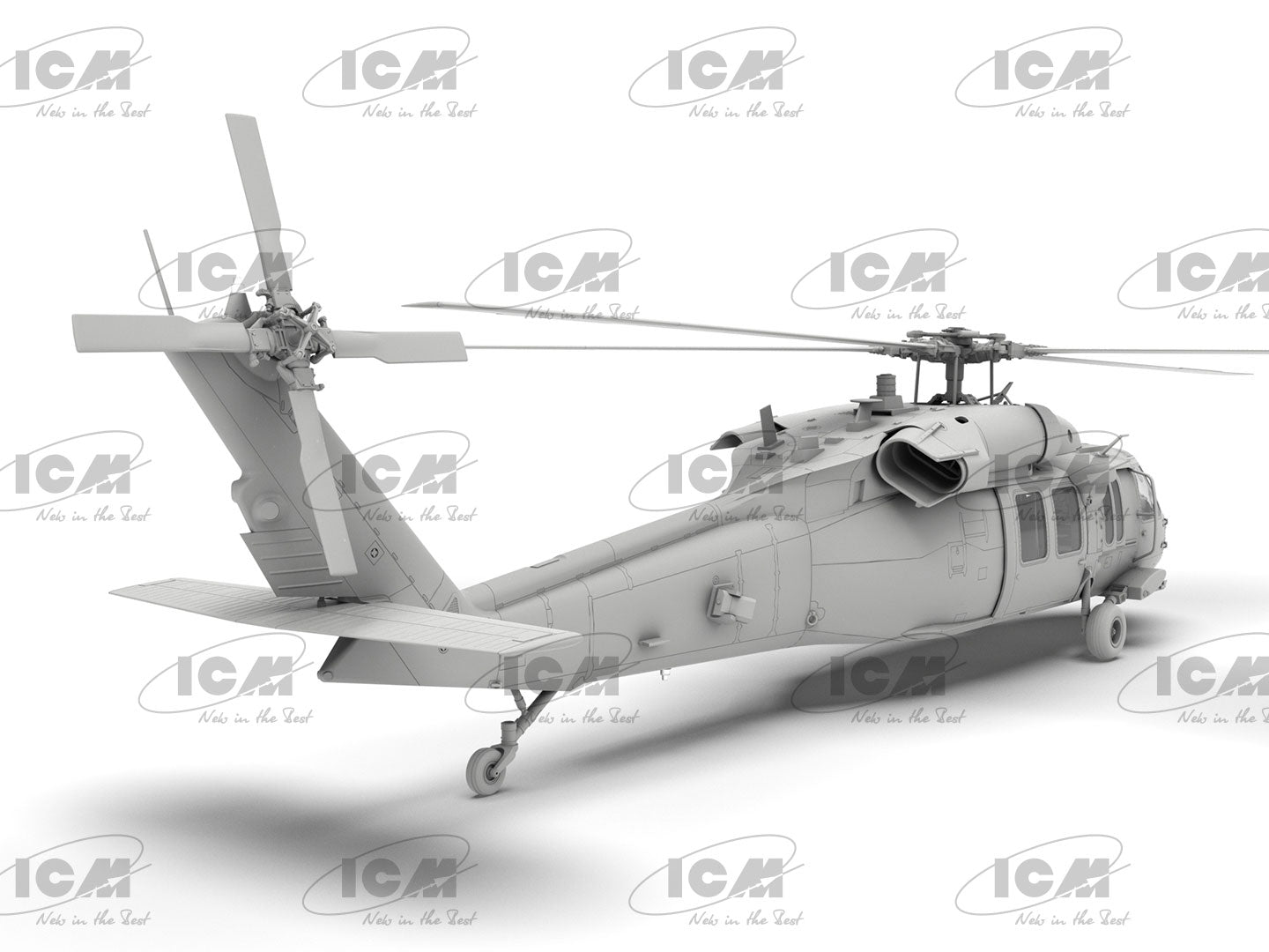 UH-60A Black Hawk
US Military Transport Helicopter Scale 1:48 ICM48361 Plastic Model Helicopter Kit