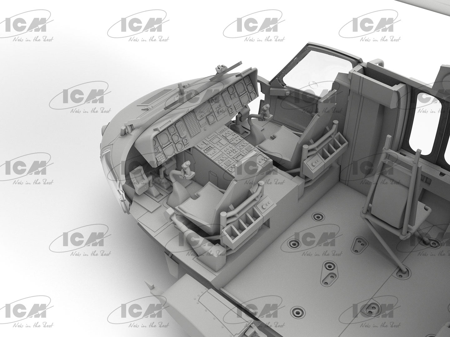 UH-60A Black Hawk
US Military Transport Helicopter Scale 1:48 ICM48361 Plastic Model Helicopter Kit