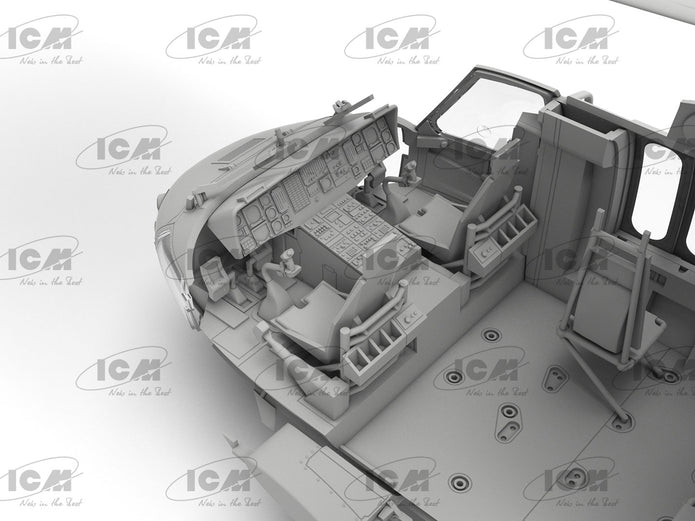 UH-60A Black Hawk
US Military Transport Helicopter Scale 1:48 ICM48361 Plastic Model Helicopter Kit