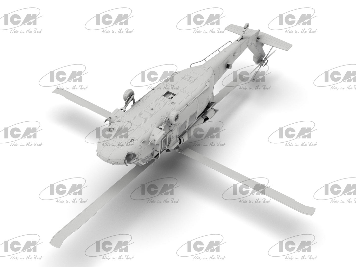 UH-60A Black Hawk
US Military Transport Helicopter Scale 1:48 ICM48361 Plastic Model Helicopter Kit
