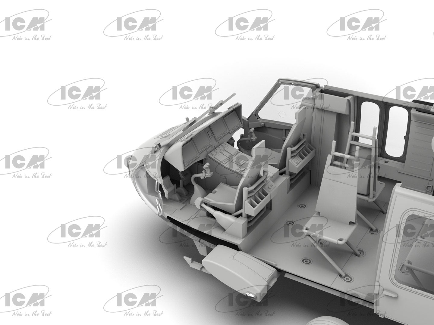 UH-60A Black Hawk
Defence Intelligence of Ukraine Scale 1:48 ICM48362 Plastic Model Helicopter Kit